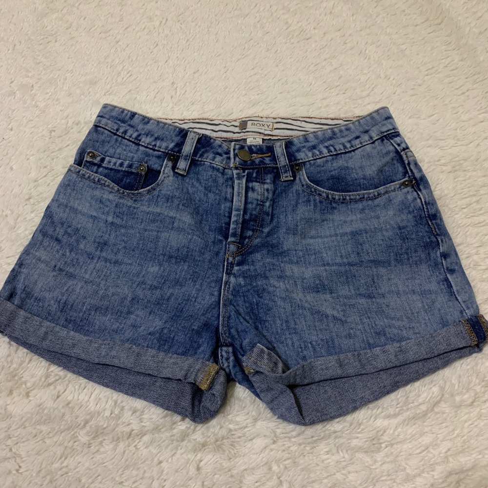 ROXY high waisted denim shorts